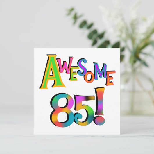 Geweldige 85 T-shirts en cadeautjes op zaterdag Kaart (Staand voorkant)