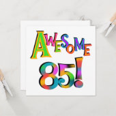 Geweldige 85 T-shirts en cadeautjes op zaterdag Kaart (Voorkant / Achterkant in situ)