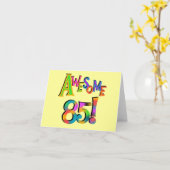 Geweldige 85 T-shirts en cadeautjes op zaterdag Kaart (Gele Bloem)