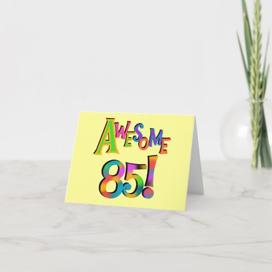 Geweldige 85 T-shirts en cadeautjes op zaterdag Kaart (Voorkant)
