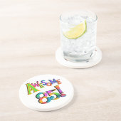 Geweldige 85 T-shirts en cadeautjes op zaterdag Zandsteen Onderzetter (Zijkant)