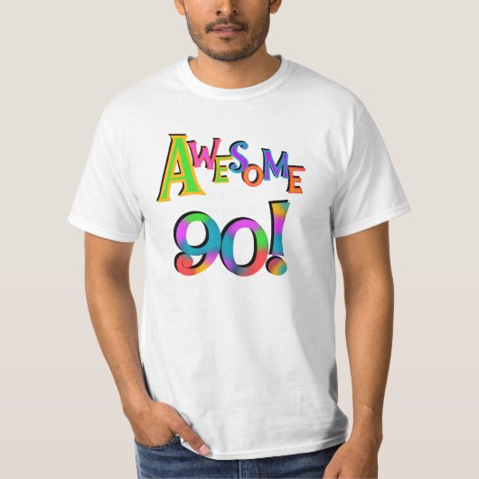 Geweldige 90 T-shirts en cadeautjes op de dag van  (Voorkant)