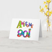 Geweldige 90 T-shirts en cadeautjes op de dag van Kaart (Gele Bloem)