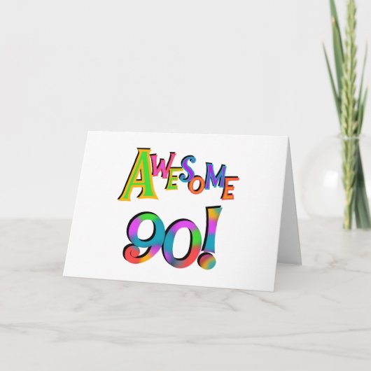 Geweldige 90 T-shirts en cadeautjes op de dag van Kaart (Voorkant)