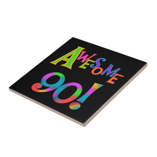 Geweldige 90 T-shirts en cadeautjes op de dag van  Tegeltje (Zijkant)