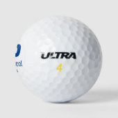 Geweldige 90e verjaardag golfballen 90 jaar feest (Logo)