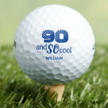 Geweldige 90ste verjaardag golfballen 90 jaar fees