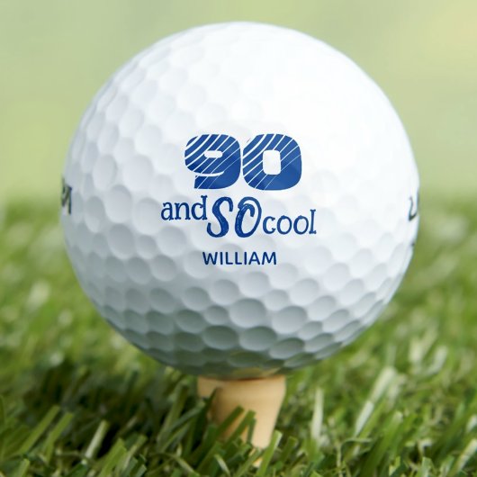 Geweldige 90ste verjaardag golfballen 90 jaar fees