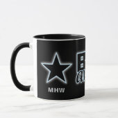 Geweldige aangepaste monogram-mokken geboren mok (Links)