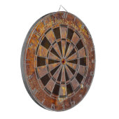 Geweldige aangepaste Rusty Iron-bericht Dartbord (Voorkant Links)