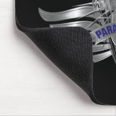 Geweldige aangepaste tekenwoningen voor paratroope muismat (Hoek)