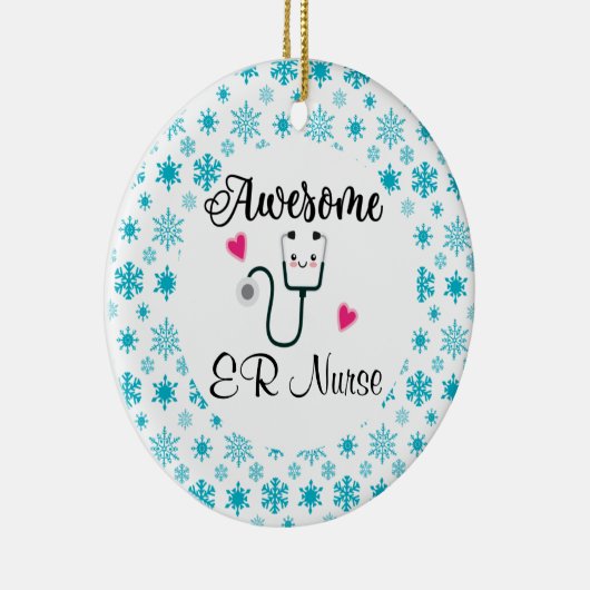 Geweldige aangepaste verpleeggeld keramisch ornament (Rechts)