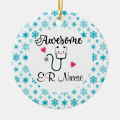 Geweldige aangepaste verpleeggeld keramisch ornament (Voorkant)