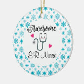 Geweldige aangepaste verpleeggeld keramisch ornament (Links)