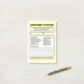 "Geweldige aanhaling" Post-it Opmerkingen Post-it® Notes (Op bureau)