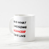 geweldige aankondiger koffiemok (Voorkant links)