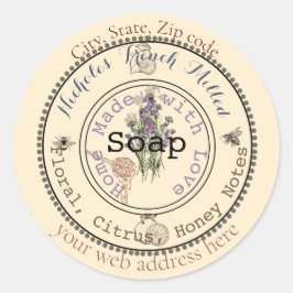 geweldige aanpasbare zeep ronde sticker