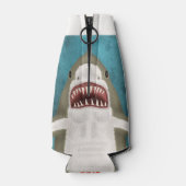 Geweldige aanval op witte haai Aangepaste oceaangr Flesjeskoeler (Achterkant)