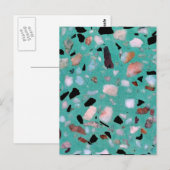 Geweldige  abstract marmer afbeelding briefkaart (Voorkant / Achterkant)