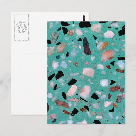 Geweldige  abstract marmer afbeelding briefkaart (Voorkant / Achterkant)