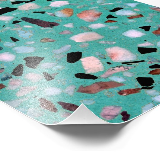 Geweldige  abstract marmer afbeelding foto afdruk (Hoek)