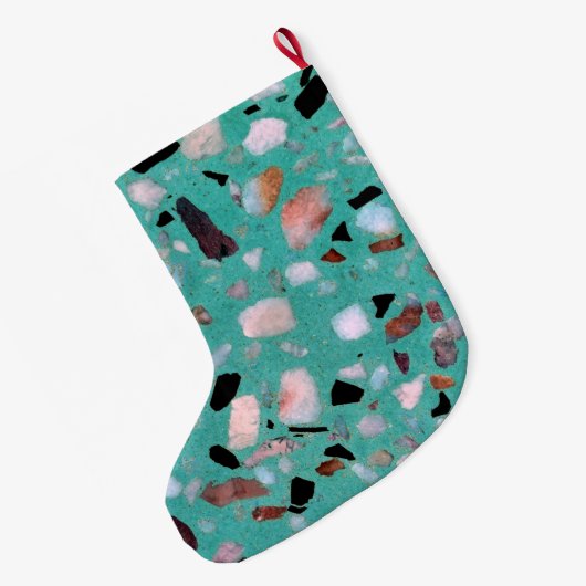 Geweldige  abstract marmer afbeelding grote kerstsok (Achterkant (Hangend))