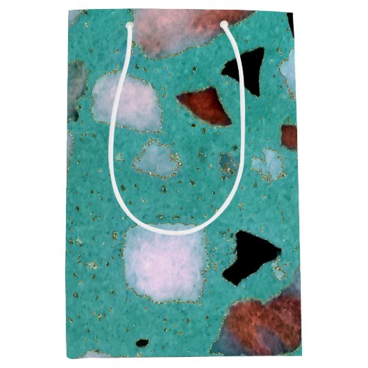 Geweldige  abstract marmer afbeelding medium cadeauzakje (Voorkant)