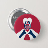 Geweldige Abstracte E.T. Kunstprint Ronde Button 5,7 Cm (Voorkant /achterkant)