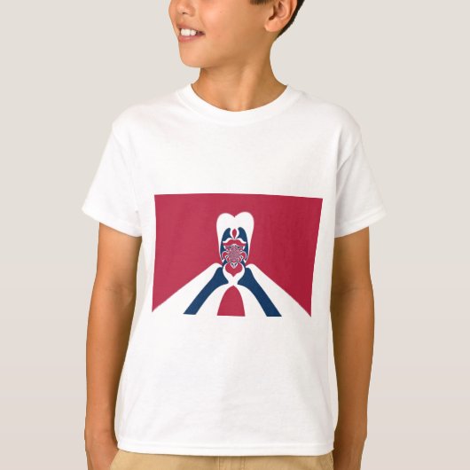 Geweldige Abstracte E.T. Kunstprint T-shirt (Voorkant)