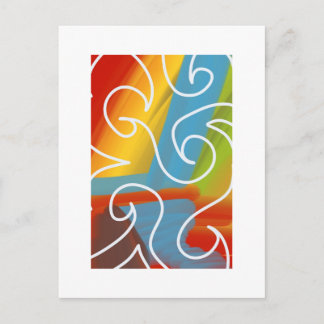 Geweldige abstracte kunst door RRW 2026 Briefkaart