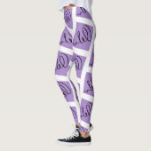 Geweldige Abstracte Kunst Schrijven Print Leggings (Links)