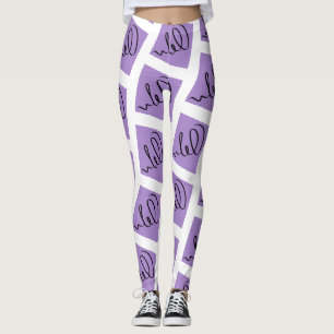 Geweldige Abstracte Kunst Schrijvende Print Leggin Leggings