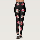 Geweldige Abstracte Kunst Spiraalprint Leggings (Achterkant)
