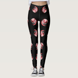 Geweldige Abstracte Kunst Spiraalprint Leggings