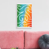 Geweldige abstracte kunst van RRW 2026 #2 Canvas Afdruk (Insitu (Woonkamer))