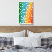 Geweldige abstracte kunst van RRW 2026 #2 Canvas Afdruk (Insitu (Slaapkamer))