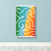 Geweldige abstracte kunst van RRW 2026 #2 Canvas Afdruk (Insitu (Houten vloer))