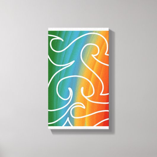 Geweldige abstracte kunst van RRW 2026 #2 Canvas Afdruk (Voorkant)