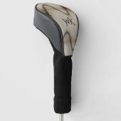 Geweldige Abstracte Laat Laatste Indruk Monogram Golfheadcover (Schuin)