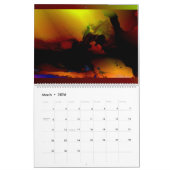 Geweldige Abstracte wand van wandagenda Kalender (Mar 2026)