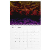 Geweldige Abstracte wand van wandagenda Kalender (Feb 2026)