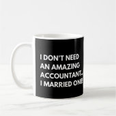 Geweldige Accountant Echte Man Lieve & Grappige Vr Koffiemok (Links)