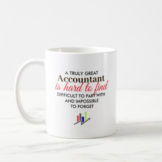 Geweldige Accountant Gepersonaliseerde Naam Cadeau Koffiemok (Links)