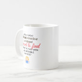 Geweldige administratieve assistent gepersonalisee koffiemok (Voorkant links)