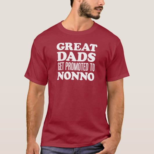 Geweldige advertenties voor nonno (op DARK) T-shirt (Voorkant)