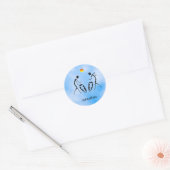Geweldige Afrikaanse Drumming iPhone / iPad hoes Ronde Sticker (Envelop)