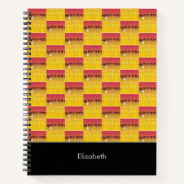 Geweldige Afrikaanse kunst, tropische zomervibe Notitieboek