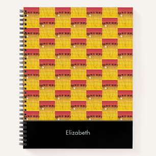 Geweldige Afrikaanse kunst, tropische zomervibe Notitieboek