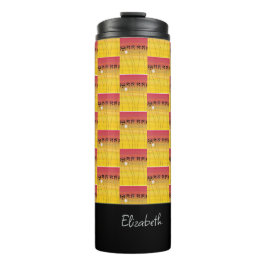 Geweldige Afrikaanse kunst, tropische zomervibe Thermosbeker