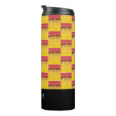 Geweldige Afrikaanse kunst, tropische zomervibe Thermosbeker (Geroteerd rechts)